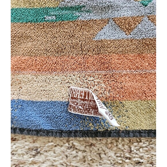 Vintage Royal Terry Beach Towel Southwestern Geometric Desert Pastels Pool Swim - Picture 12 of 16